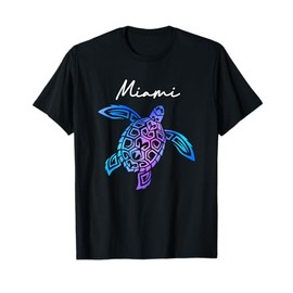 Miami Florida Sea Turtle Beach Vacation Souvenir Boys Girls T-Shirt