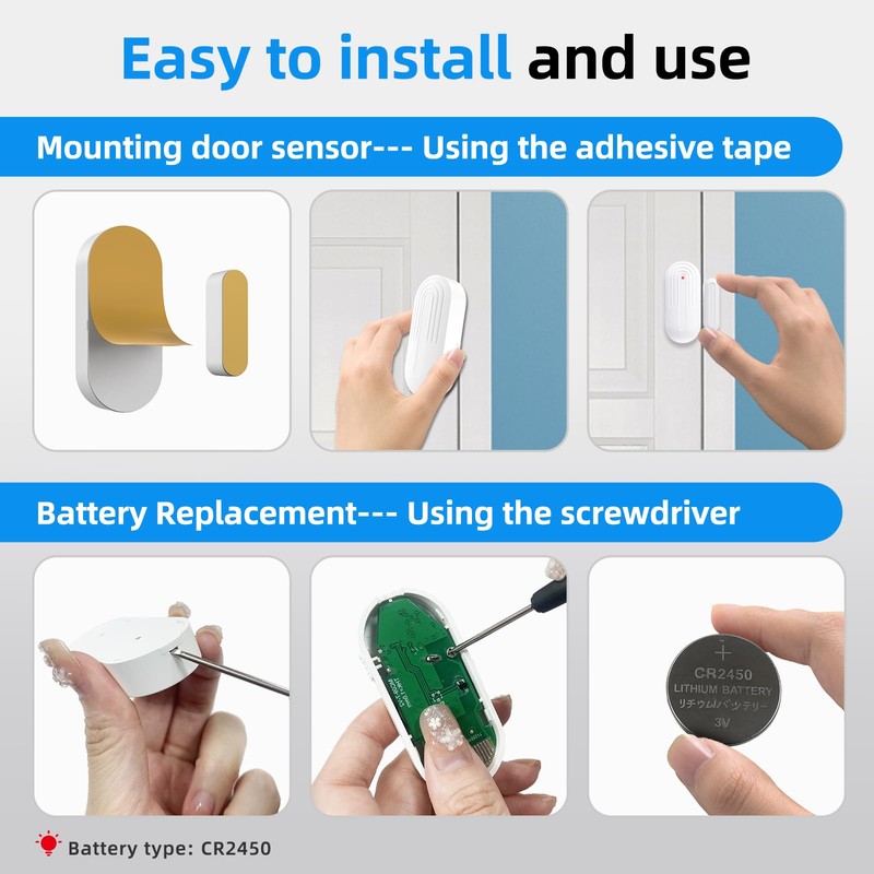 Door Chime, Daytech Wireless Door Sensor Chime 800ft Range Door