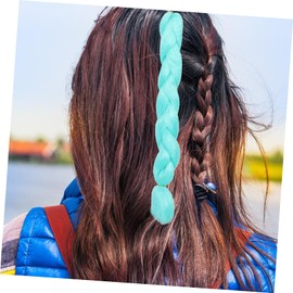 Beavorty Glow in The Dark Wig Braiding Hair Extensions Curly Accessories Twisted Braids Glow