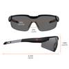 Ergodyne Skullerz Dellenger Anti Fog Safety Glasses with Adjustable Temples,