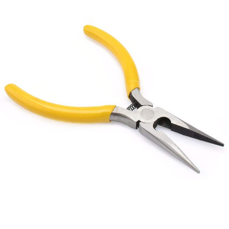Spring Loaded Needle Nose Pliers 5 Inch Precision Long Reach