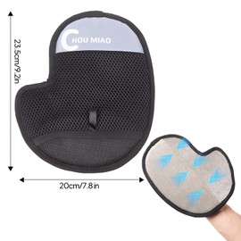 Xheanyu Pet Grooming Gloves, Double-Sided Anti-Static Dog Hair Removal Glove, Cat Massage Brush Removal Mitt On Sofas Carpet, Reusable Shedding Tool Used To Remove Floating And Dead Hair For Bathing