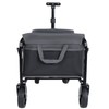 Expandable Collapsible Wagon with Extra Space, Foldable Utility Cart with