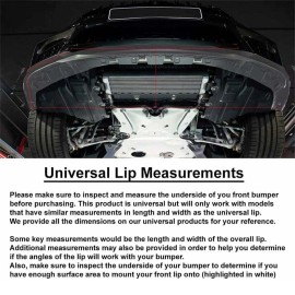 Dreamizer For VW Volkswagen Passat Sedan Gloss Black Front Bumper Spoiler Lip Splitter Kit