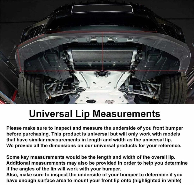 Dreamizer For VW Volkswagen Passat Sedan Gloss Black Front Bumper