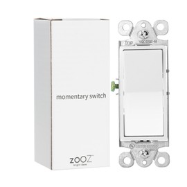 Zooz Momentary Push-Button in-Wall Switch ZAC99