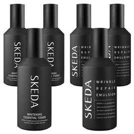 Skeda Men's Wrinkle Repair Emulsion 135ml + Whitening Essential Toner 135ml Set, 3 Sets / 스케다 남성용 링클 리페어 에멀젼 135ml + 화이트닝 에센셜 토너 135ml 세트, 3세트