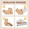 Mardili 120 PACK Adjustable Picture Frame Cardboard Corner Protectors for