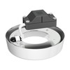 ledscom.de GX53 Lamp Socket Inel Round 90 mm Diameter Including