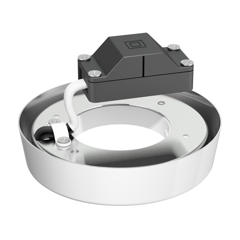ledscom.de GX53 Lamp Socket Inel Round 90 mm Diameter Including