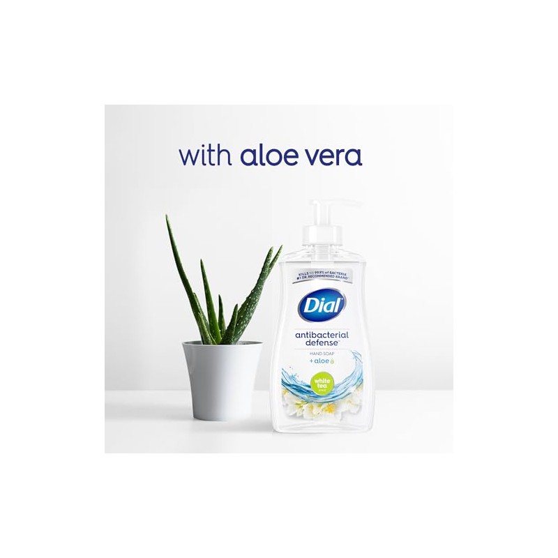 Dial Complete Antibacterial Liquid Hand Soap, White Tea, 11 fl