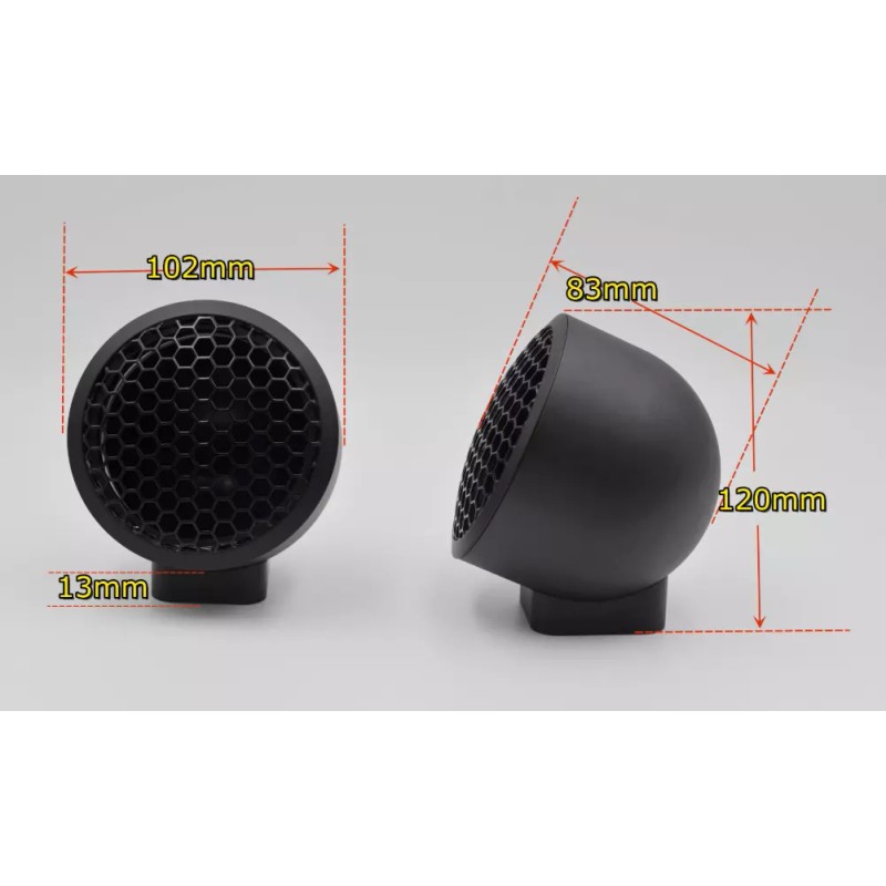 Unbranded Aluminum 3.5 Inch Midrange Housing Encolsure Speaker Pods Mids