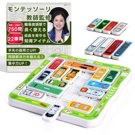 Montessori Educational Toy, Slide Puzzle, Montessori Puzzle Game (750 Questions)