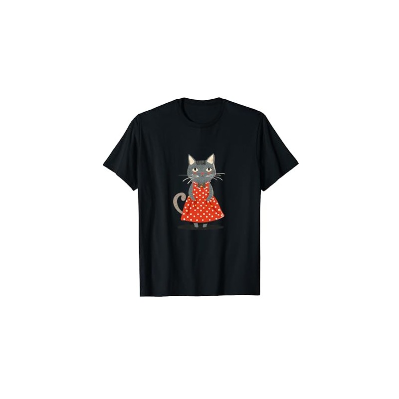 Pretty Cat Polka Dot Dress Costume for Adults and Kids