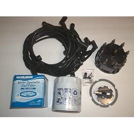 RPS Tune up kit for Mercruiser 5.0, 5.7, 7.4, 8.2 V8 Engines with Thunderbolt Ignition. Includes Spark Plug Wires, Distributor Cap/Rotor, Oil and Fuel Filters.