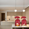 50PCS Christmas Treat Bags, Ribbon Drawstring Gift Bags, 5.9x9.0x2.4 inch