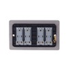 Schneider Electric Ultimate Flat Plate - 4 Gang Toggle 2