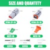 134 PCS Deutsch DT Grey 2 Pin Connectors 16 Set,