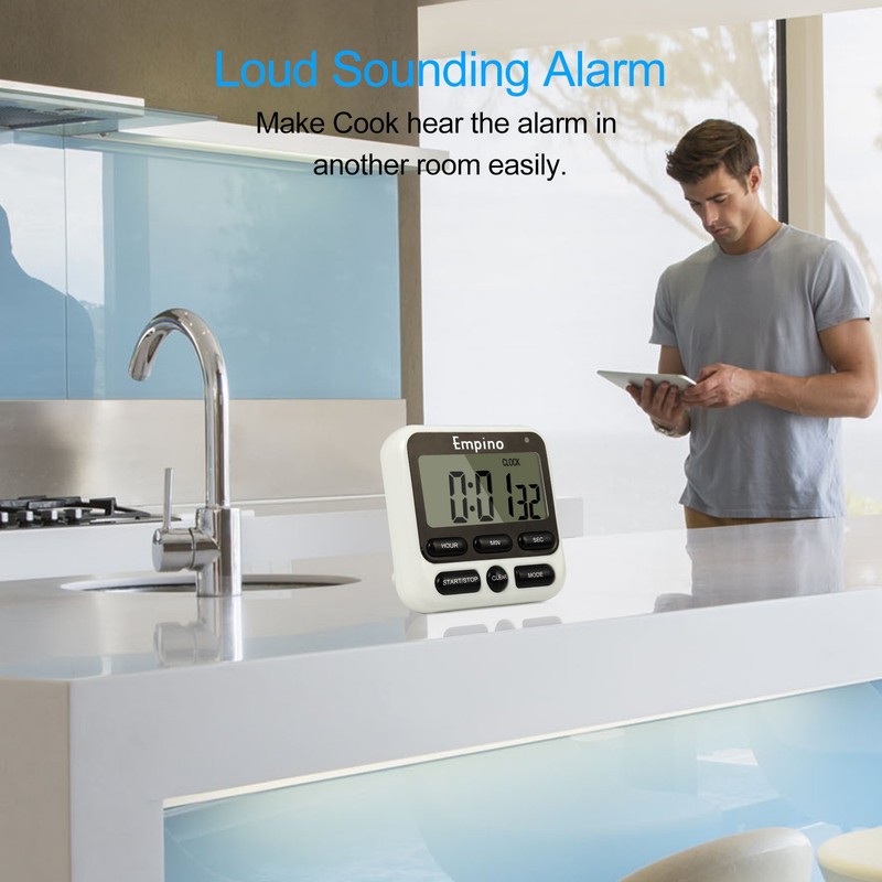 Digital Kitchen Timer - Empino Upgraded 24-Hours Cooking Timer Clock