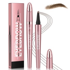 Microblading Eyebrow Pencil - 3D Magic Eyebrow Pencil - Natural Makeup Fine Stroke 4-Fork-Tip Eye Brow Pencils - Long-Lasting Waterproof Eyebrow Pencil for Women