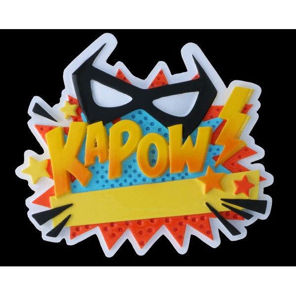 PolarX "KAPOW" Super Hero Personalized Christmas Ornament