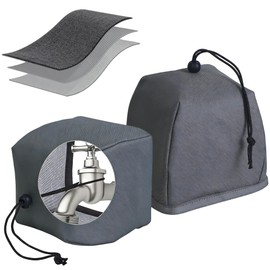 2 Pack Foldable Outdoor Faucet Covers, 6.3”H x 7”W Reusable Spigot Cover