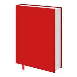 KICNIC Big Red Fabric Book Cover for Hardcover, 9x11 Inch, 1 Pack, Up to 10”x12.5”, Adjustable School Book Sleeve Protector for Teens, Stretchable Decorative Cloth Book Sox for Book Lovers