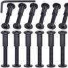 Mardatt 12Sets M6x40mm Black Hex Socket Cap Bolts and Barrel