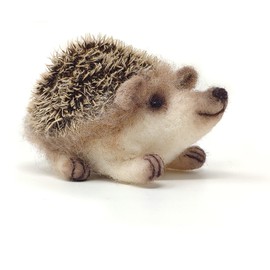 The Crafty Kit Company Baby Hedgehog DIY Needle Felting Craft Kit for Kids and Adults Including Corriedale Wool, Mohair Fabric, Needles and Instructions