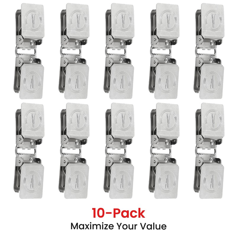 ANDUSTRIAL - Large Double-Sided Alligator Rug Clips for Extending Or