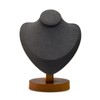 Oirlv Solid Wooden Necklace Display Bust Premium Necklace Display Stand