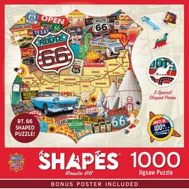 MasterPieces 1000 Piece Jigsaw Puzzle for Adults and Families - Route 66-27"x 27"