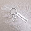 HOKIAMCN I Love You 3000 Keychain for Boyfriend Girlfriend Gift