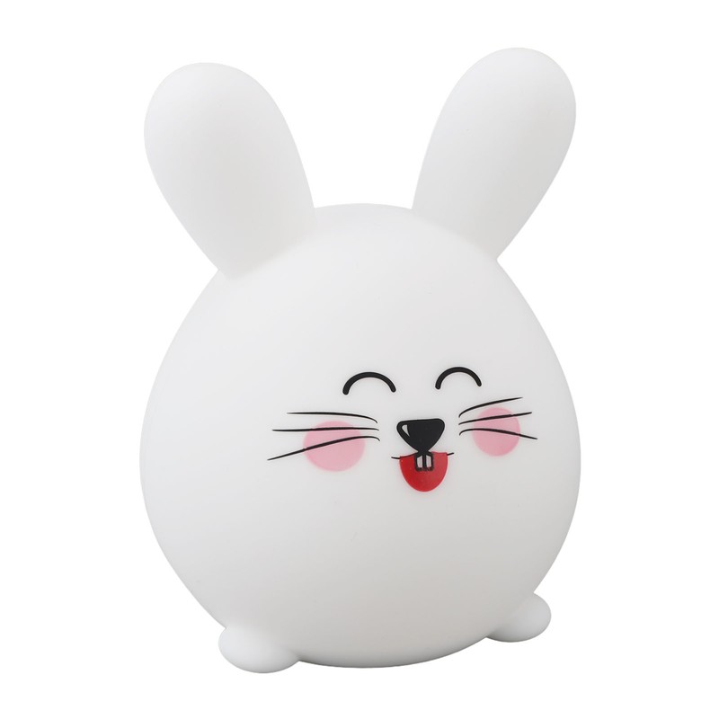 Silicone Night Light Cute Cartoon Mouse USB Rechargeable Tap Control