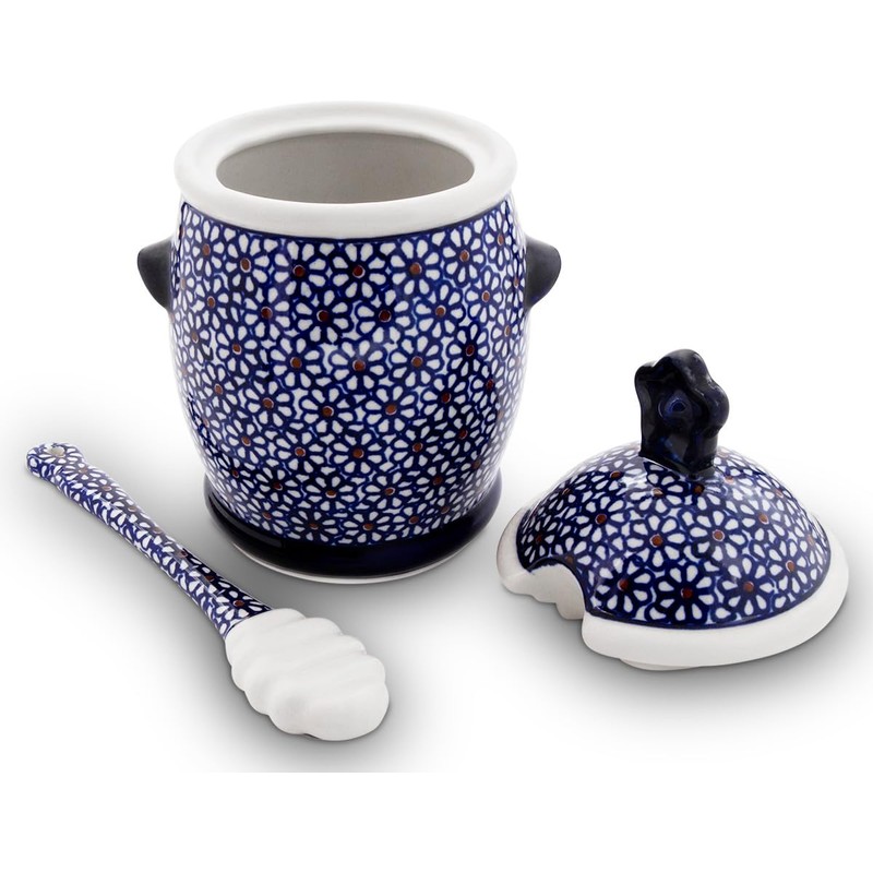 Bunzlauer Keramik 650 ml Honey Pot with Honey Spoon Set