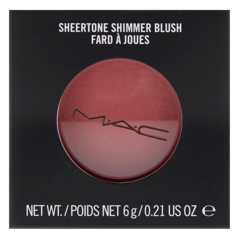 MAC Sheertone Shimmer Powder Blush Peachykeen for Women, 0.21 Ounce