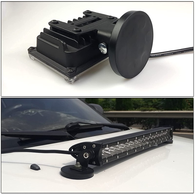 ULIBERMAG 2 x Rubber Coated Magnets with M8 Threaded Bolt