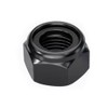 6-32 Black Nylon Insert Lock Nuts, Stainless Steel 304 (18-8)