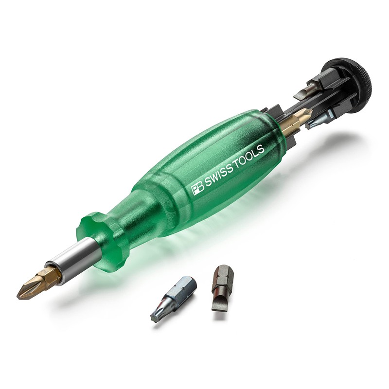 PB SWISS TOOLS 6464.GREEN Multicraft C6 Driver Bit Set of