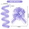 RIBBOOO 20pcs 7 Inch Pull Bows Pastel Purple Gift Wrap
