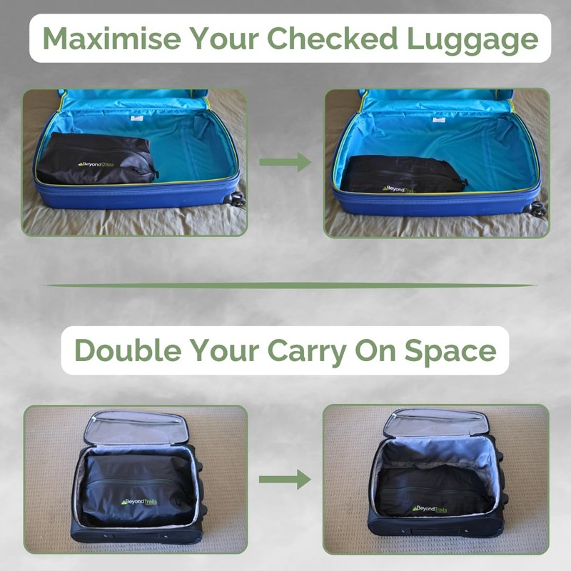BeyondTrails 2 Pack Vacuum Compression Packing Cubes for Clothes |