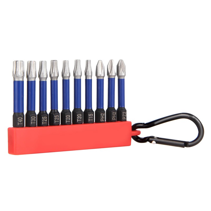 HPHOPE Professional Screwdriver Bit Set 10Pcs, Shockwave Bit Set Includes