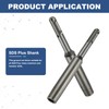 HARFINGTON 3pcs SDS Max Ground Rod Driver 23/64" for 3/8"