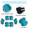 DKDDSSS 7 Piece Children's Knee Pads, Protector Set, 7-in-1 Inline