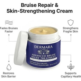 DermaraBruise Cream - Bruise Repair & Arnica Cream for Thin Skin Seniors, Vitamin K C and E, Renewal, 4 Oz, Fast-Absorbing, Repairs Bruises Purpura and Sun Damage (2)