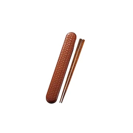 Tatsumiya 332377 Shunkei Chopsticks & Chopsticks Case Set / 18.0 Ajiro Slide Chopsticks Case Set, Made in Japan