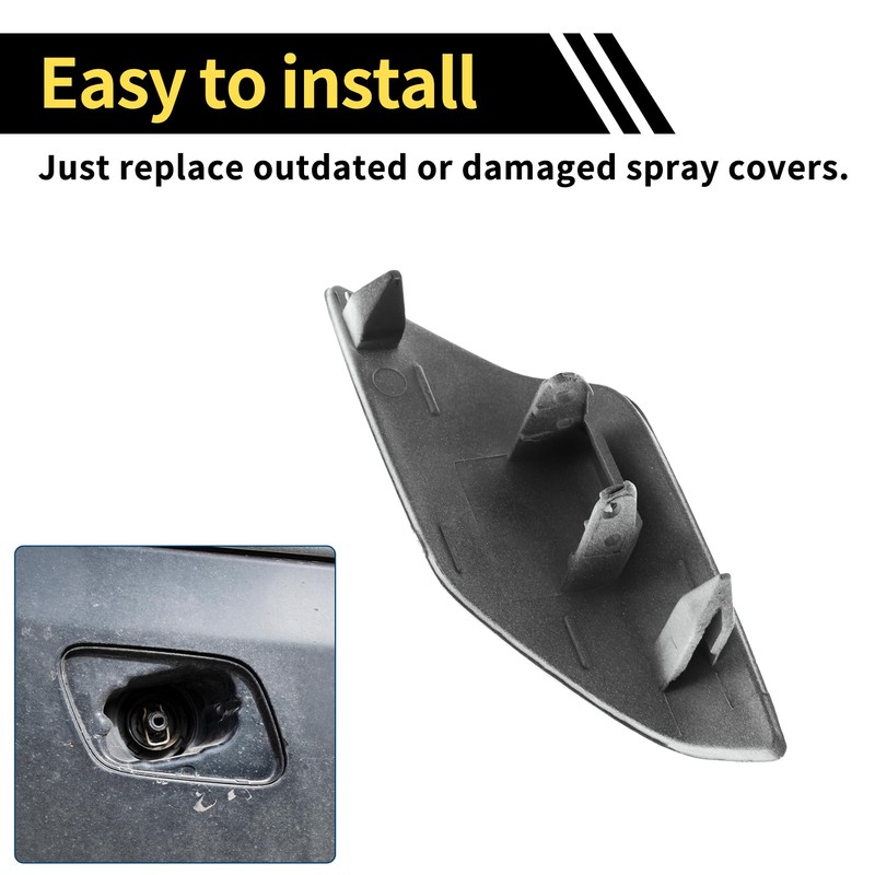 REPAIROCK 1 Pc Bumper Headlight Washer Nozzle Cover Cap for