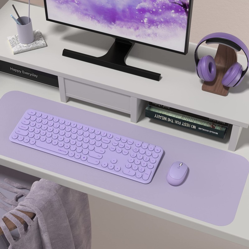 UBOTIE Wireless Keyboards and Mouse, Silent Scissor Switches Slim Keyboards