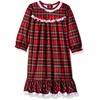 Little Me Girls' Toddler Christmas Plaid Pajamas, 2T