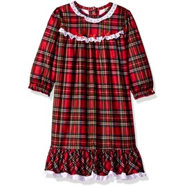 Little Me Girls' Toddler Christmas Plaid Pajamas, 2T